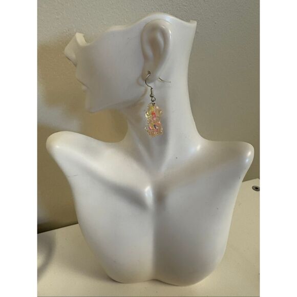 Confetti Bear Statememt Earrings - Picture 2 of 3